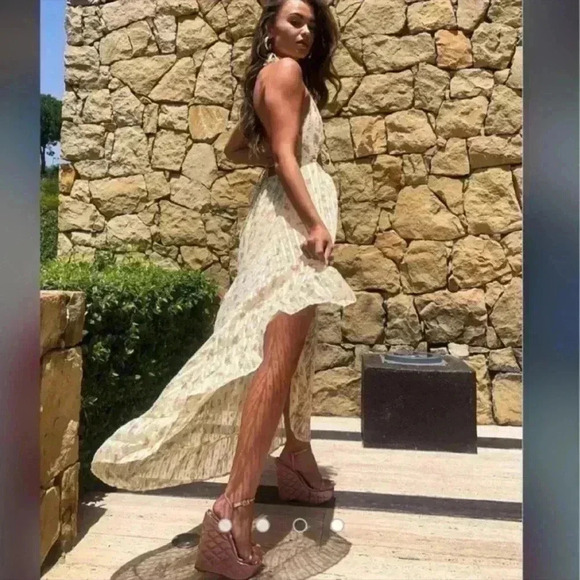 New with tags ASOS DESIGN high low hem tie front beach maxi dress - Picture 10 of 10